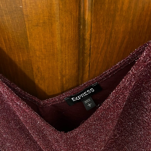Burgundy Shimmer Cami - Picture 2 of 3